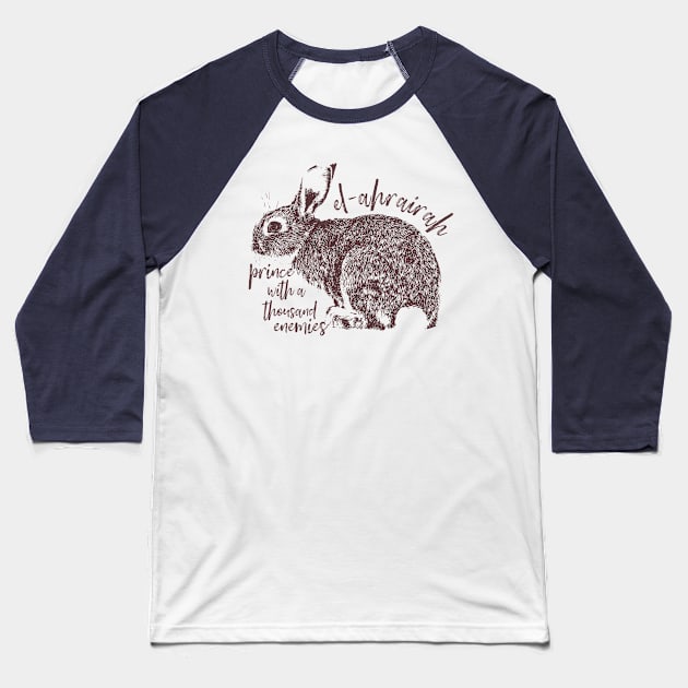 El-ahrairah - Watership Down Baseball T-Shirt by yaywow